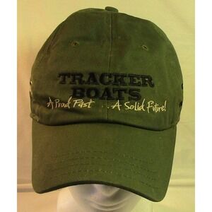 NICE VTG Tracker Boats 2010 National Dealer Conference Army Green Hat Cap RARE